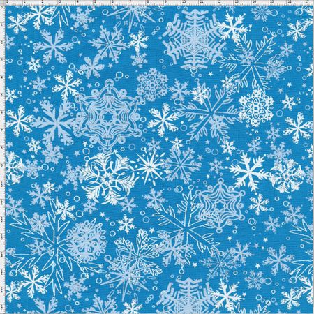 Tecido Estampado para Patchwork - 29570 Frozen Azul Cor 01 (0,50X1,40)