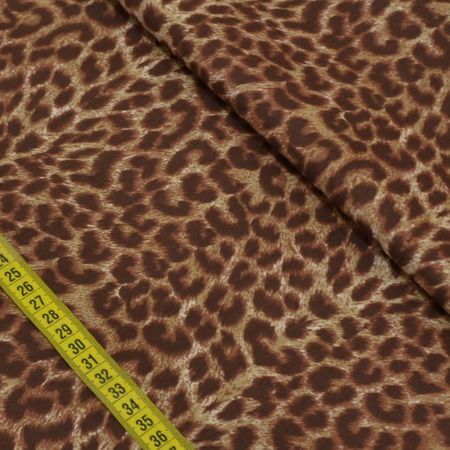 Tecido Estampado para Patchwork - Animal Print: Pele de Onça Marrom (0,50x1,50)