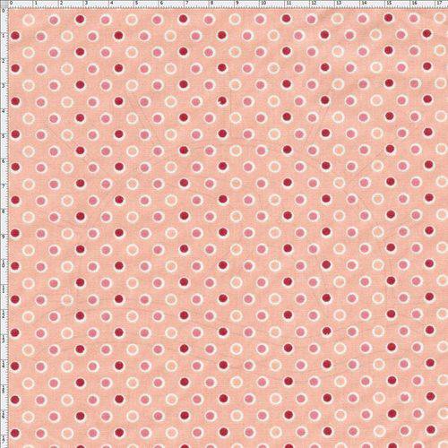 Tecido Estampado para Patchwork - Anita Catita Poás Graciosos Multicolor Coral (0,50x1,40)