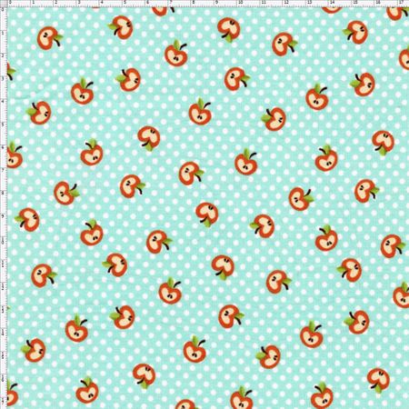 Tecido Estampado para Patchwork - Apples: Mini Maçãs (0,50x1,40)