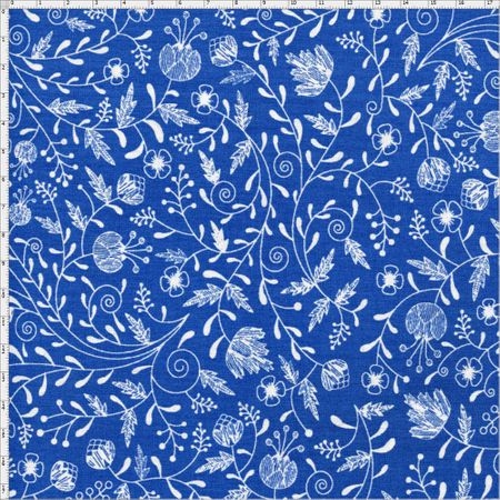 Tecido Estampado para Patchwork - Arte Floral Verão Cor 21427 (0,50x1,40)