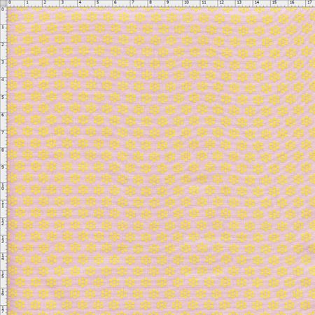 Tecido Estampado para Patchwork - Baltimore By Tais Favero - Floral Amarelo (0,50x1,40)