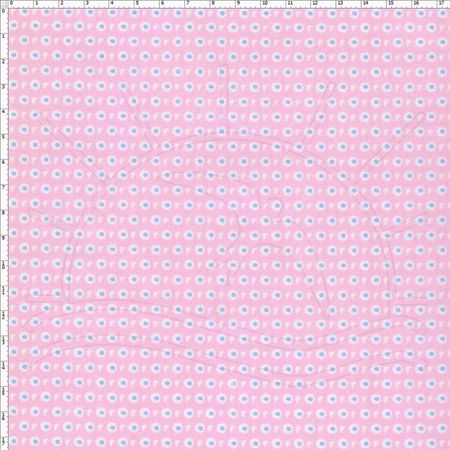 Tecido Estampado para Patchwork - BC016 Olhos Rosa Cor 01 (0,50x1,40)