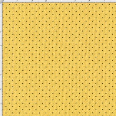 Tecido Estampado para Patchwork - Bee Buzz: Micro Poá Mostarda (0,50x1,40)