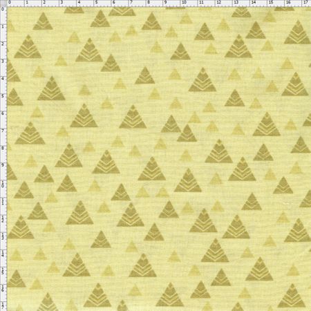 Tecido Estampado para Patchwork - Coleção Andina Composê Textura Lhamas Fundo Amarelo (0,50x1,40)