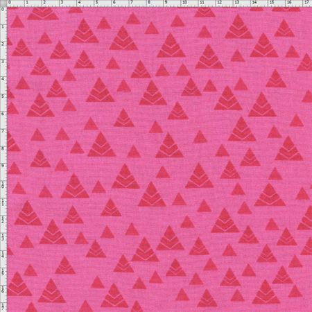 Tecido Estampado para Patchwork - Coleção Andina Composê Textura Lhamas Fundo Pink (0,50x1,40)