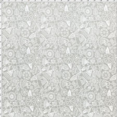 Tecido Estampado para Patchwork - Coleção Bali Floral Tom Tom Bege (0,50x1,40)