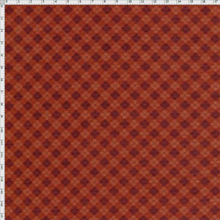 Tecido Estampado para Patchwork - Coleção Bonecas Hexágonos Vinho (0,50x1,40)