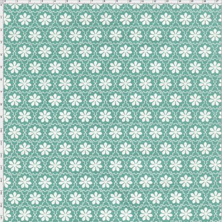 Tecido Estampado para Patchwork - Coleção Jardim das Flores Flores Silvestres Tiffany (0,50x1,40)
