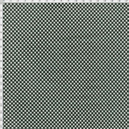 Tecido Estampado para Patchwork - Coleção Manequim Micro Xadrez Preto (0,50x1,40)
