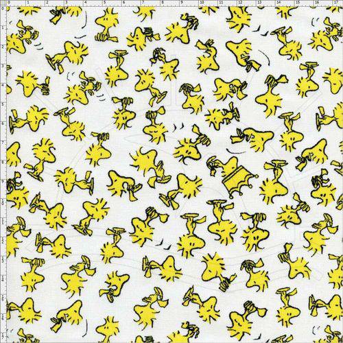 Tecido Estampado para Patchwork - Coleção Snoopy com Woodstock Cor 02 (0,50x1,40)