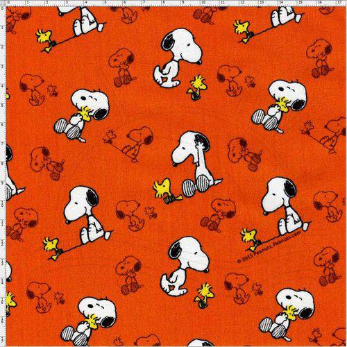 Tecido Estampado para Patchwork - Coleção Snoopy com Woodstock Cor 01 (0,50x1,40)