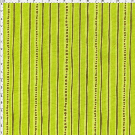 Tecido Estampado para Patchwork - DB122 Fall Fun Stripe Green C03 (0,50x1,40)