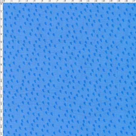 Tecido Estampado para Patchwork - DB112 Rain - Blue C01 (0,50x1,40)