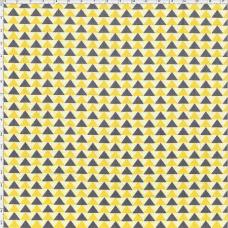 Tecido Estampado para Patchwork - Diamantes Amarelo Cor 1812 (0,50x1,40)