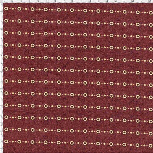 Tecido Estampado para Patchwork - Digital Listras Poá Vinho (0,50x1,40)
