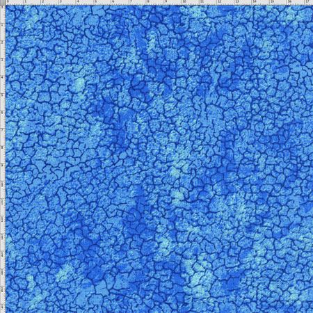 Tecido Estampado para Patchwork - Fantasia Airton Spengler: Crackerd Azul (0,50x1,40)