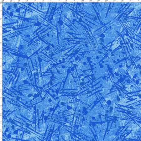 Tecido Estampado para Patchwork - Fantasia Airton Spengler: Textura Azul (0,50x1,40)