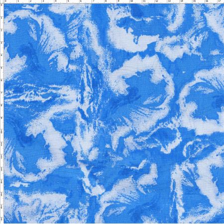 Tecido Estampado para Patchwork - Fantasia Airton Spengler: Waves Azul (0,50x1,40)