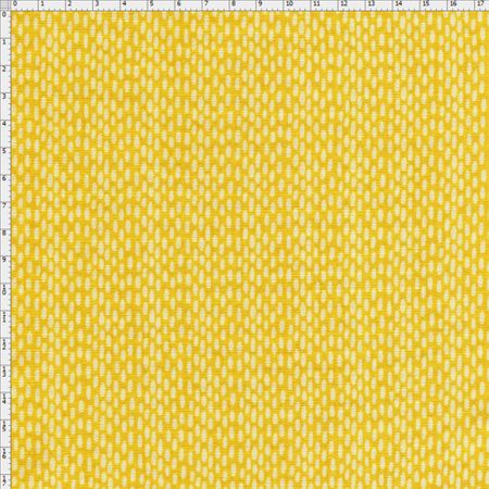 Tecido Estampado para Patchwork - Festa na Floresta: Arrozinho Amarelo/Cinza (0,50x1,40)