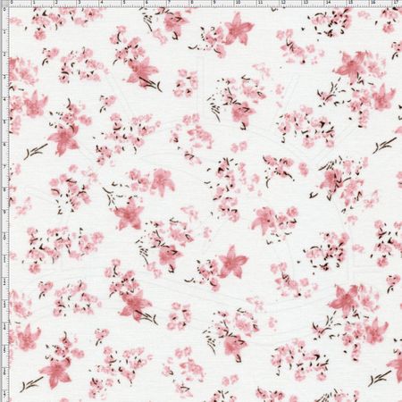 Tecido Estampado para Patchwork - Floral Pink Cor 3 (0,50x1,40)