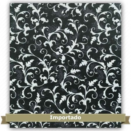 Tecido Estampado para Patchwork - Galos Ornamentais Floral (0,50x1,10)