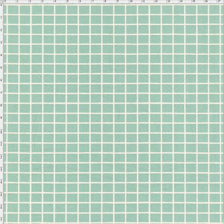 Tecido Estampado para Patchwork - Millyta Four Seasons Xadrez Verde (0,50x1,40)