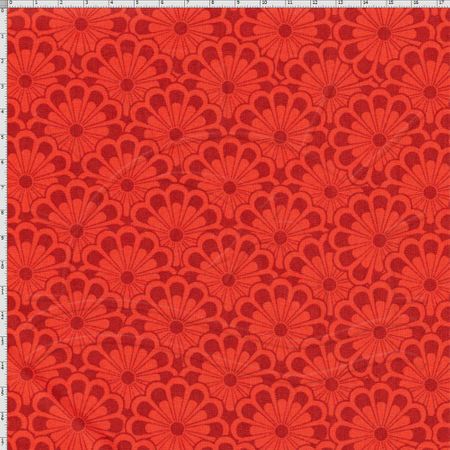 Tecido Estampado para Patchwork - Modern Oriental: Textura Vermelho (0,50x1,40)