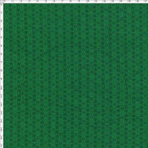 Tecido Estampado para Patchwork - Natal Mágico Verde (0,50x1,10)