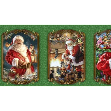 Tecido Estampado para Patchwork - Natal: Painel Christmas (0,50x1,50)