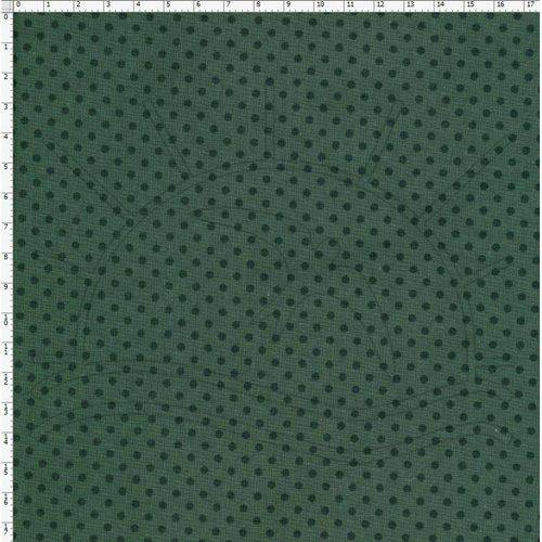Tecido Estampado para Patchwork - Poa Tom Tom Verde Exercito - T03208 (0,50x1,40)