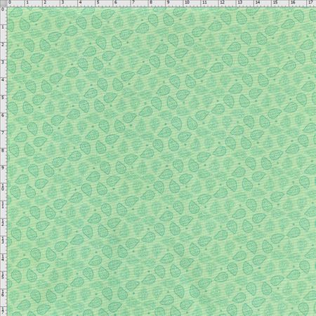 Tecido Estampado para Patchwork - Roda de Cores Cashmere Fundo Verde Claro (0,50x1,40)