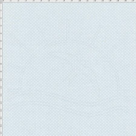 Tecido Estampado para Patchwork - Shabby Chic Micro Poá Shabby Azul (0,50x1,40)