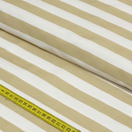 Tecido Estampado para Patchwork - Stripes: Bege (0,50x1,50)