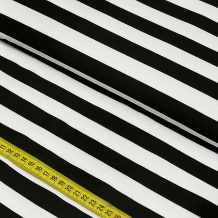Tecido Estampado para Patchwork - Stripes: Preto (0,50x1,50)