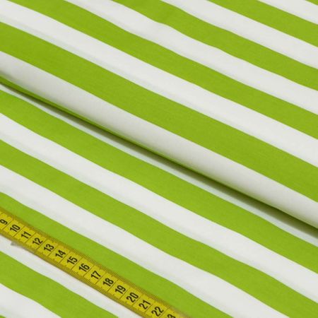 Tecido Estampado para Patchwork - Stripes: Verde Greenery (0,50x1,50)