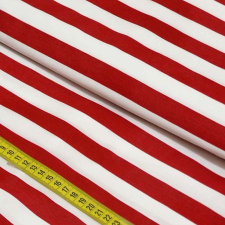 Tecido Estampado para Patchwork - Stripes: Vermelho (0,50x1,50)