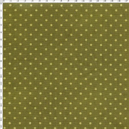 Tecido Estampado para Patchwork - Sunbonnet Poá Tom Tom Verde (0,50x1,40)