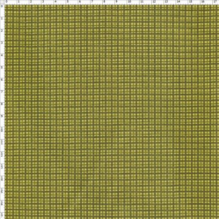 Tecido Estampado para Patchwork - Sunbonnet Xadrez Verde (0,50x1,40)