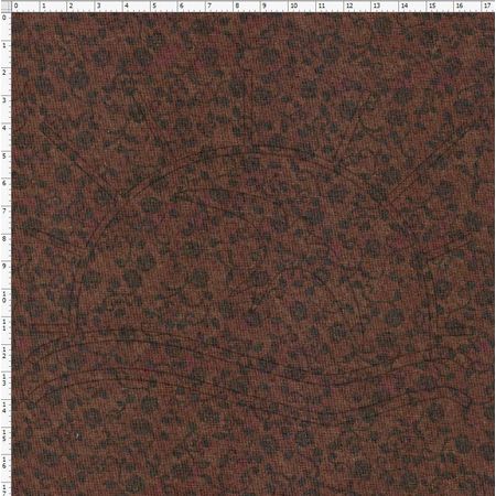Tecido Estampado para Patchwork - Text. Rosas/Arabesco M. Escuro Cor 09 49001 (0,50x1,40)