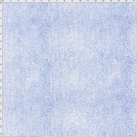 Tecido Estampado para Patchwork - Textura Jeans Azul Claro (0,50x1,40)