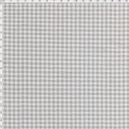 Tecido Estampado para Patchwork - Xadrez Cinza (0,50x1,40)