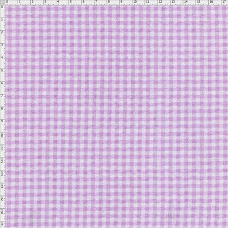 Tecido Estampado para Patchwork - Xadrez Lilac (0,50x1,40)