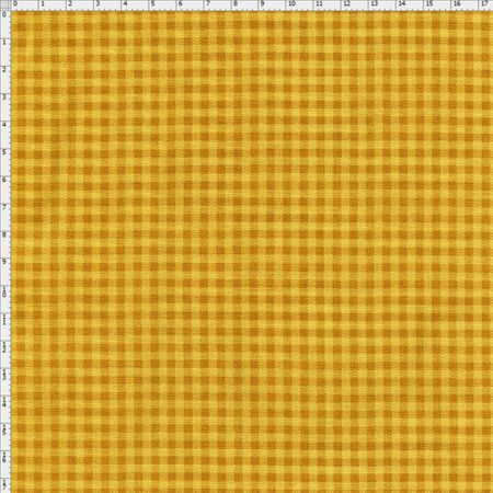 Tecido Estampado para Patchwork - Xadrez Mostarda (0,50x1,40)