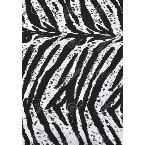 Tecido Gorgurinho Zebra Preto e Branco - 1,50m de Largura