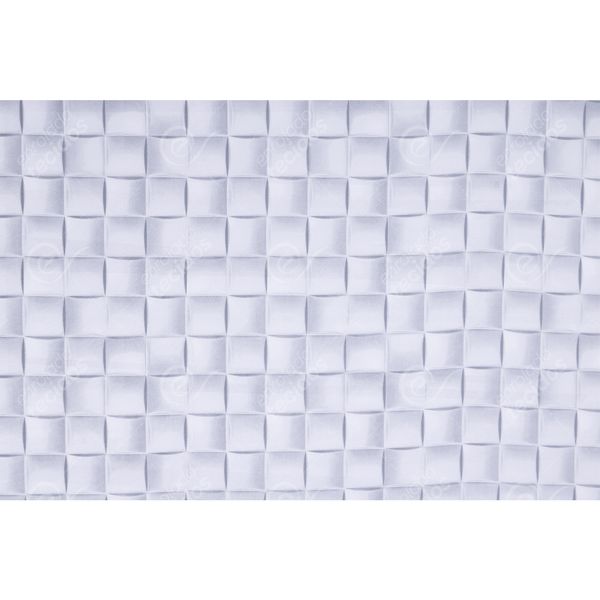 Tecido Jacquard Estampado Textura 3D Branco (Desenho Sentido Largura) - 2,80m de Altura