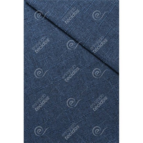 Tecido Linen Look Azul Carbono - 1,45m de Largura