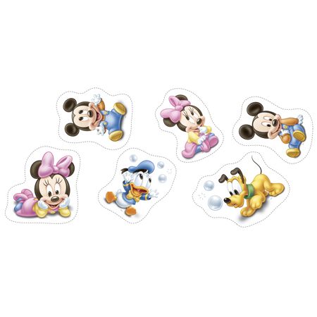 Tecido para Almofada - Coleção Disney Naninhas Mickey e Minnie Baby (0,60x1,40)