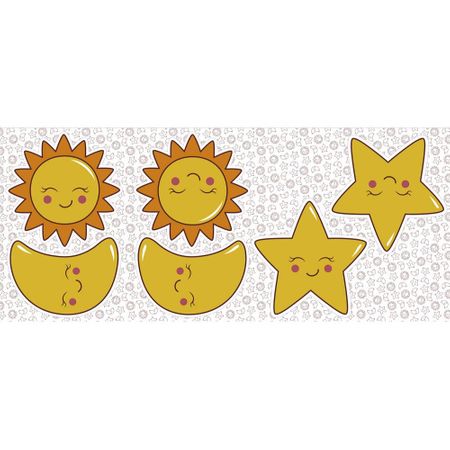 Tecido para Almofada - Pillows Sol e Lua (0,60x1,40)