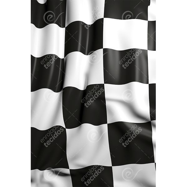 Tecido Party Decor Bandeira Fórmula 1 - 1,50m de Largura
